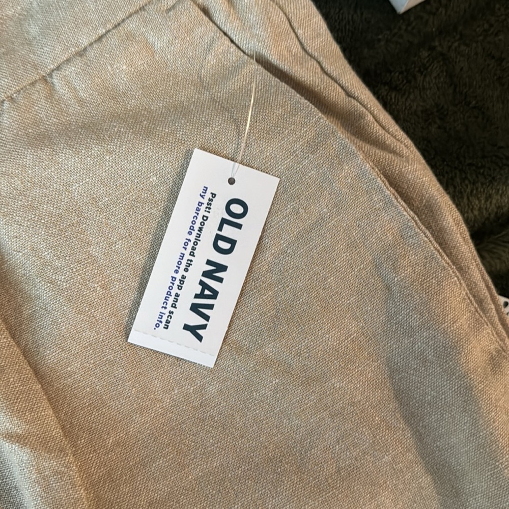 Linen Brand new packaged with tags, beige trousers